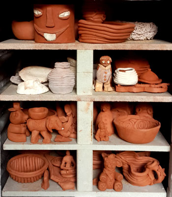 The ceramic studio
