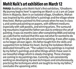 Mohit Naik’s art exhibition