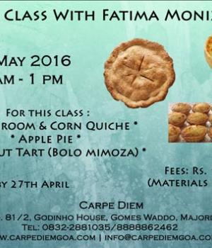 Carpe Diem event - Baking Class For Adults