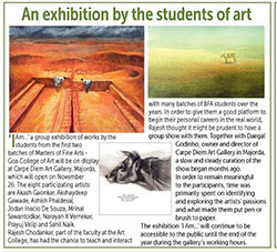 An exhibition by the students of art